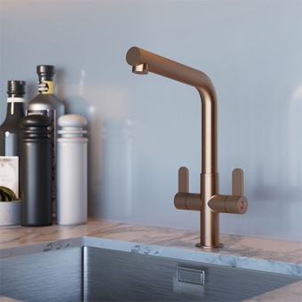 EIRLINE - Oda Dual Lever Kitchen Tap Copper