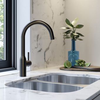 EIRLINE - Eli Single Lever Kitchen Tap Black