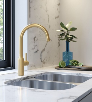 EIRLINE - Eli Single Lever Kitchen Tap Brushed Brass