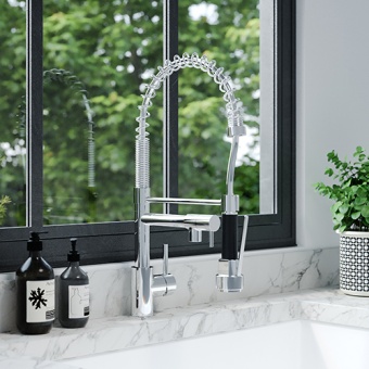 EIRLINE - Felix Pullout Spray Kitchen Tap Chrome