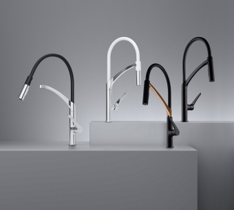 RUBINETA - Ultima-50 Black & Chrome Tap