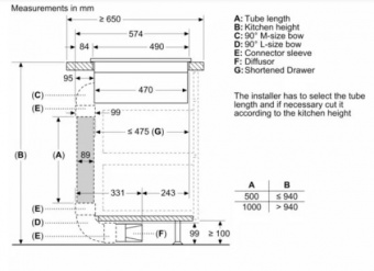 NEFF - N70 Induction Hob with Integrated Ventilation System & Flex Design V58YHQ4C0