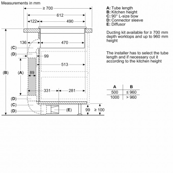 NEFF - N90 Induction Hob with Integrated Ventilation System V68AUX4C0