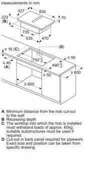 NEFF - N90 Induction Hob with Integrated Ventilation System V68AUX4C0