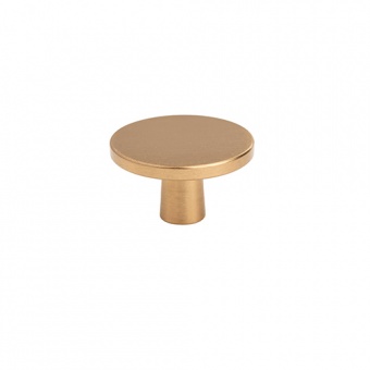 Brushed Brass Knob 42mm