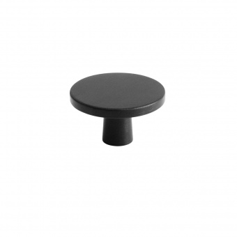 Brushed Matt Black Knob 42mm