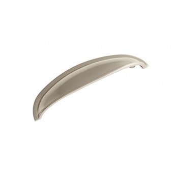 Brushed Nickel Round Cup Handle