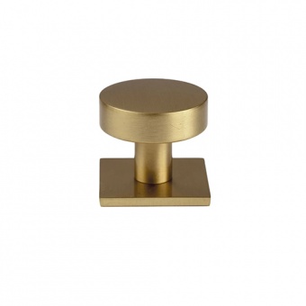 Brushed Satin Brass Knob 34mm