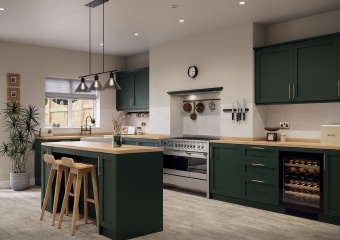 BALMORAL - Narrow Shaker PVC Collection - Fir Green