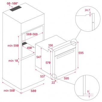 TEKA - Multifunction Oven With 9 Cooking Functions Full Black Edition