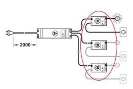 LOOX - Lighting 3-Way Distributor 12V