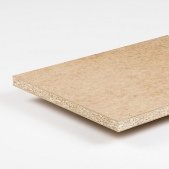 Particle board with MDF faces