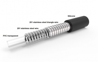 RUBINETA - Flexy Side Lever Flexible Spout Black Tap