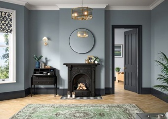 VICTORIAN - White Primed MR MDF Skirting 18mm x 180mm x 5.4M