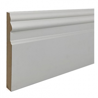 VICTORIAN - White Primed MR MDF Skirting 18mm x 180mm x 5.4M
