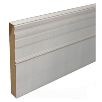GEORGIAN - White Primed MR MDF Skirting 22mm x 194mm x 4.4M
