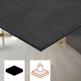 Spanolux Black MDF Fire Retardant Boards - Noyeks Newmans