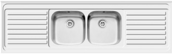PYRAMIS - Double Bowl Double Drainer Sink