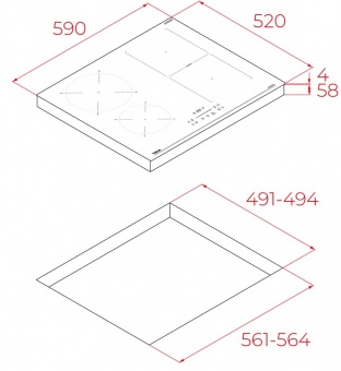 TEKA - Induction Hob 60 CM Flex