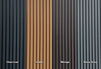 WPC Capri "Charcoal Grey" - Composite Cube Wall Cladding