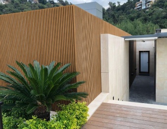 WPC Crete CoEx "Cedar" - Cube Composite Wall Cladding