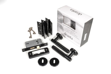DEANTA - Roma Matt Black Lockset LHH047 
