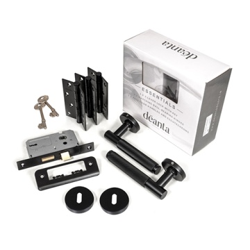 DEANTA - Roma Matt Black Lockset LHH047 