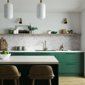 ALLOY SPLASHBACKS - Carrara Marble Herringbone Shell