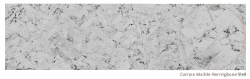 ALLOY SPLASHBACKS - Carrara Marble Herringbone Shell