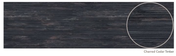 ALLOY SPLASHBACKS - Charred Cedar Timber