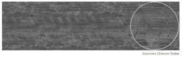 ALLOY SPLASHBACKS - Concrete Chevron Timber