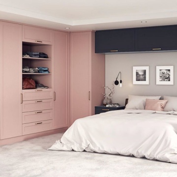 Noyeks - Dusty Pink Wardrobe Doors & Unit
