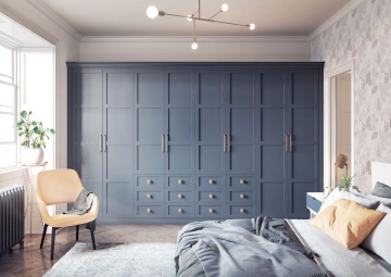 Noyeks - Navy Wardrobe Doors & Unit