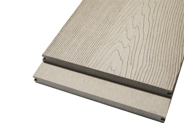 WPC 3D WOODGRAIN "Sand Beige" - Solid Wide Board (249mm – 10”)  Composite Decking 3.9M