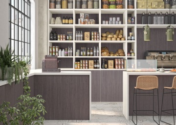 FINSA - SUPERPAN 18mm MFC Roble Azabache 8X4 Atlas Txt