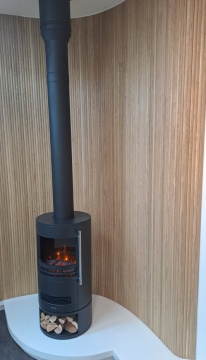 Flexible Solid Oak Fluted Panel