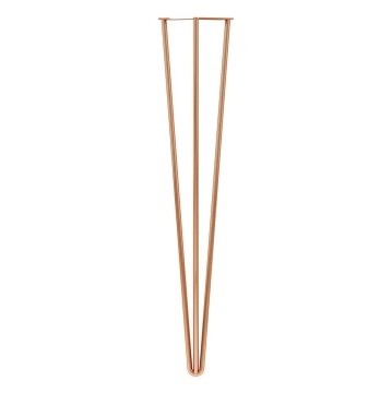 ROTHLEY - Hairpin Table 3 Pin Leg Polished Copper 710MM