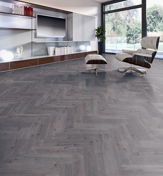 TEKA ALASKA - Herringbone Oak French Grey 110mm - 15/3.4mm - 550mm