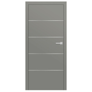 ERKADO - Inlays Brushed Steel Lux 107 Doors