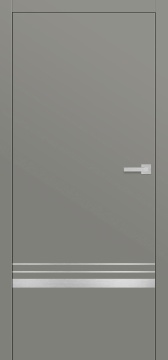 ERKADO - Inlays Brushed Steel Lux 118 Doors