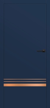 ERKADO - Inlays Brushed Copper Lux 518 Doors