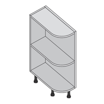 KITCHEN CARCASS - CUBED - Custom Made Curved Base