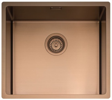 CAPLE - Mode045CO Inset or Undermount Sink Copper Finish