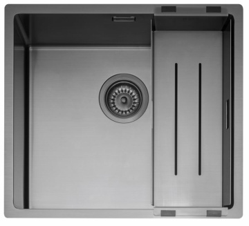 CAPLE - Mode045GM Inset or Undermount Sink Gunmetal Finish