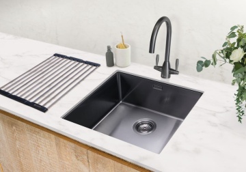 CAPLE - Mode045GM Inset or Undermount Sink Gunmetal Finish