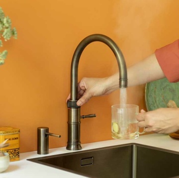 QUOOKER - PRO3 Classic Fusion Round 3CFRPTN Tap Patinated Brass