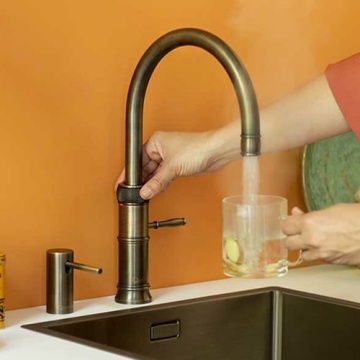 QUOOKER - PRO3 Classic Fusion Round 3CFRPTN Tap Patinated Brass