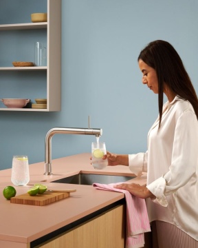 QUOOKER - PRO3 Front 3FRONTRVS Tap Stainless Steel