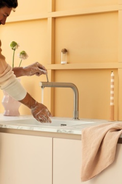 QUOOKER - PRO3 Front 3FRONTRVS Tap Stainless Steel