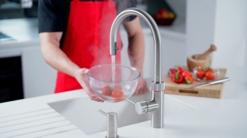 QUOOKER SPECIAL OFFER 2 - PRO3 Flex Stainless Steel 3-in-1 FXRSST Tap & PRO3 Tank & Free Cold Water Filter CWF
